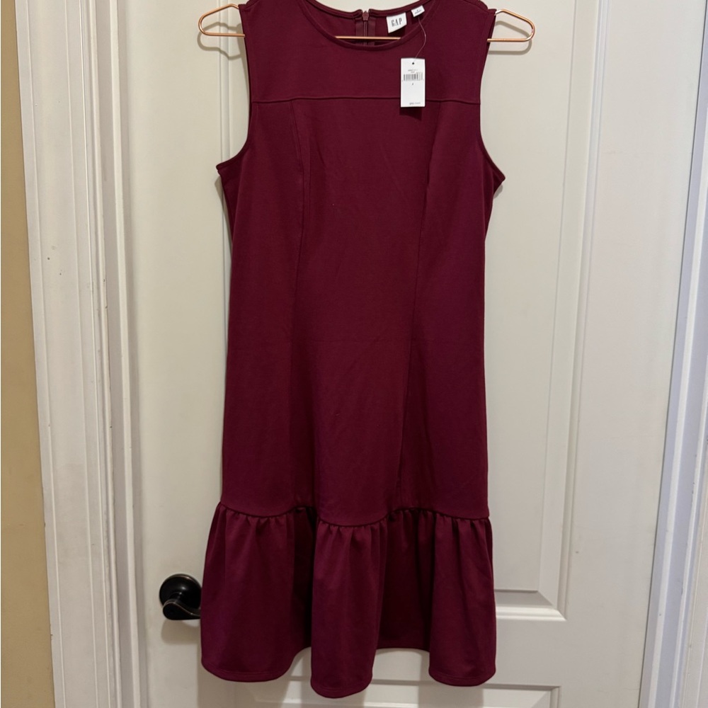 GAP Burgundy Sleeveless Dress